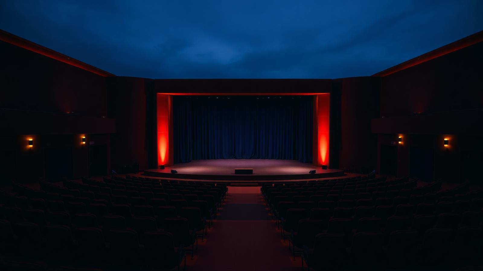 Summit stage before the conversation begins